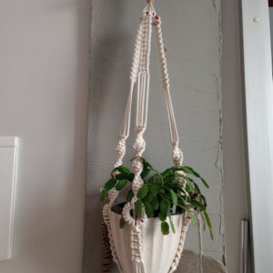 Suporte de Macramê para Vaso