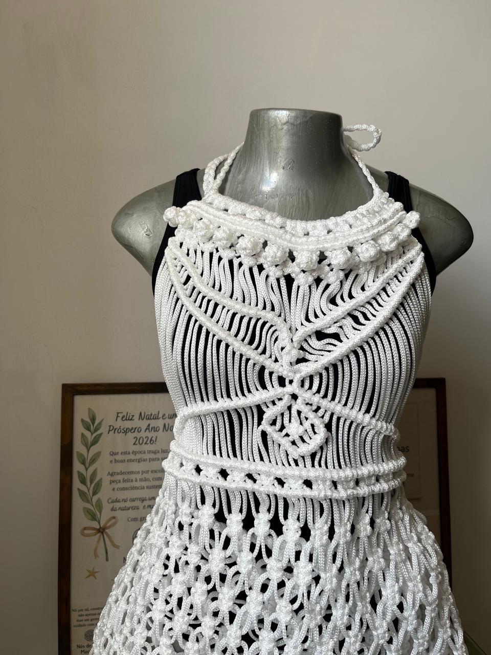 Conjunto Saída de Praia em Macramê Artesanal
